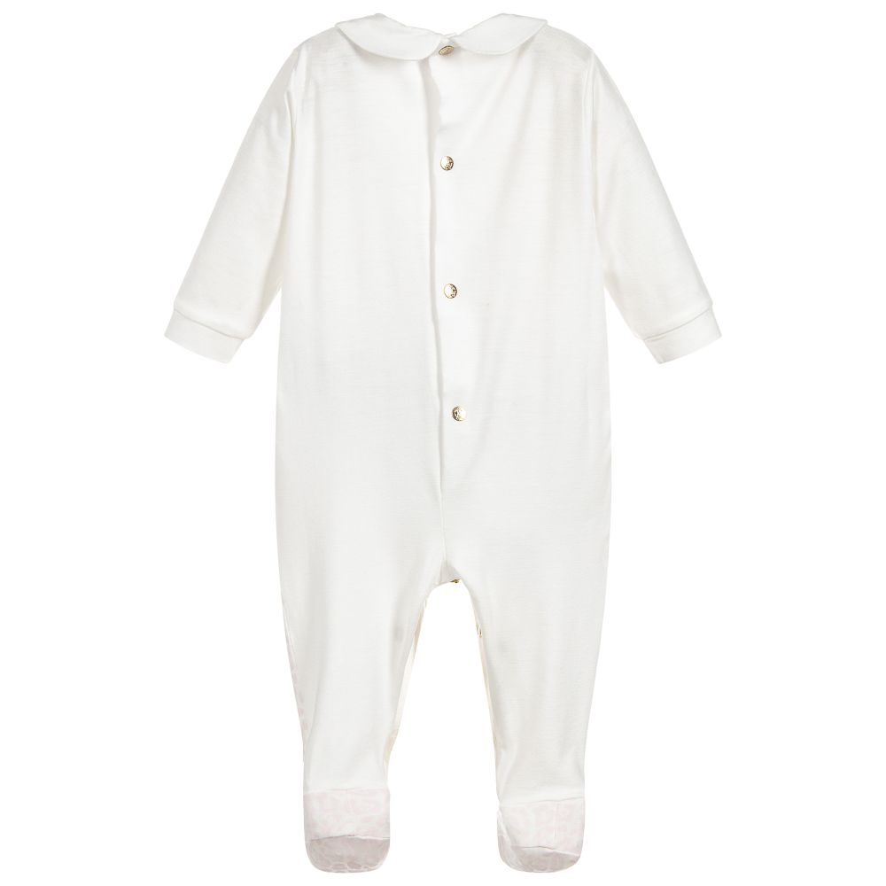 روبرتو كفالي -بيبي غرو فيسكوز جيرسي لون عاجي للمولودات | Childrensalon Outlet