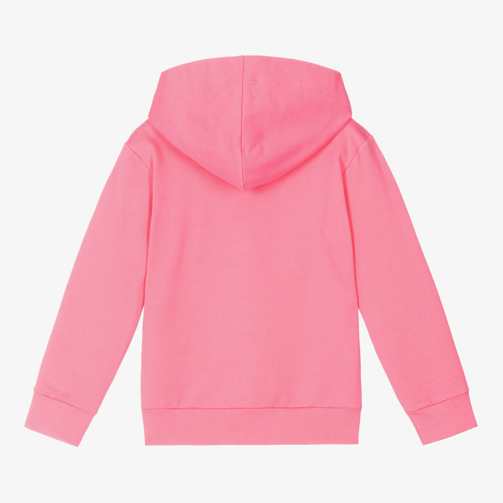 Roberto Cavalli-Розовый хлопковый топ с капюшоном для девочек | Childrensalon Outlet