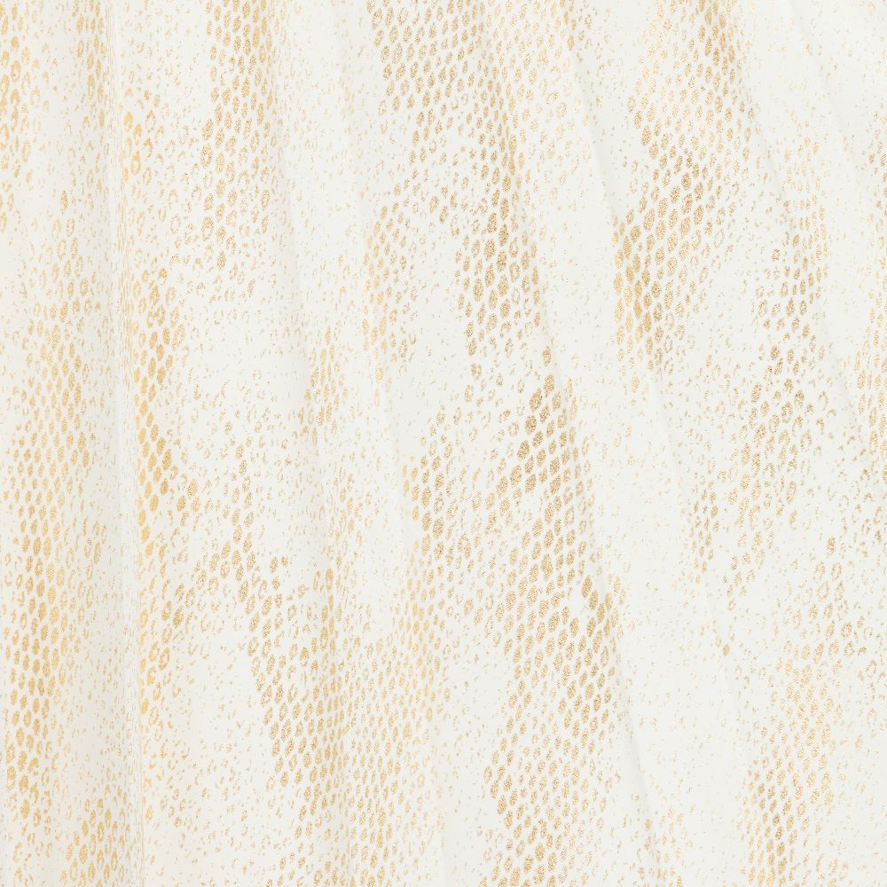 Roberto Cavalli-Ivory & Gold Georgette Skirt | Childrensalon Outlet