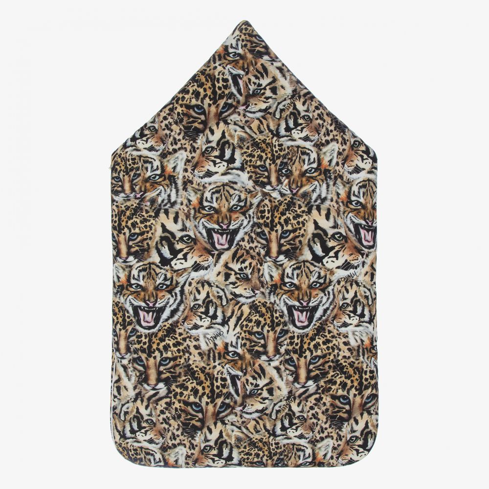 روبرتو كفالي -محضن قطن مبطن لون عاجي وبني للأطفال (70 سم) | Childrensalon Outlet