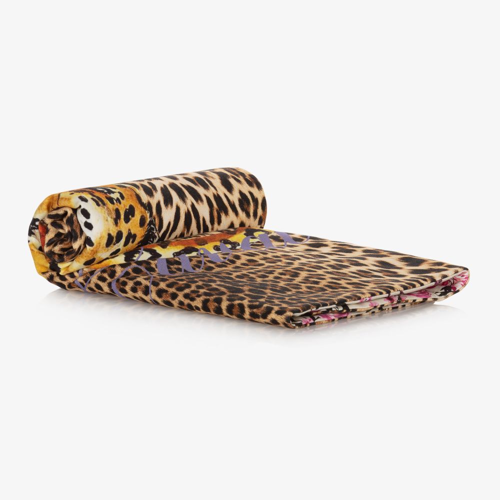 Roberto Cavalli-Padded Leopard Blanket (74cm) | Childrensalon Outlet