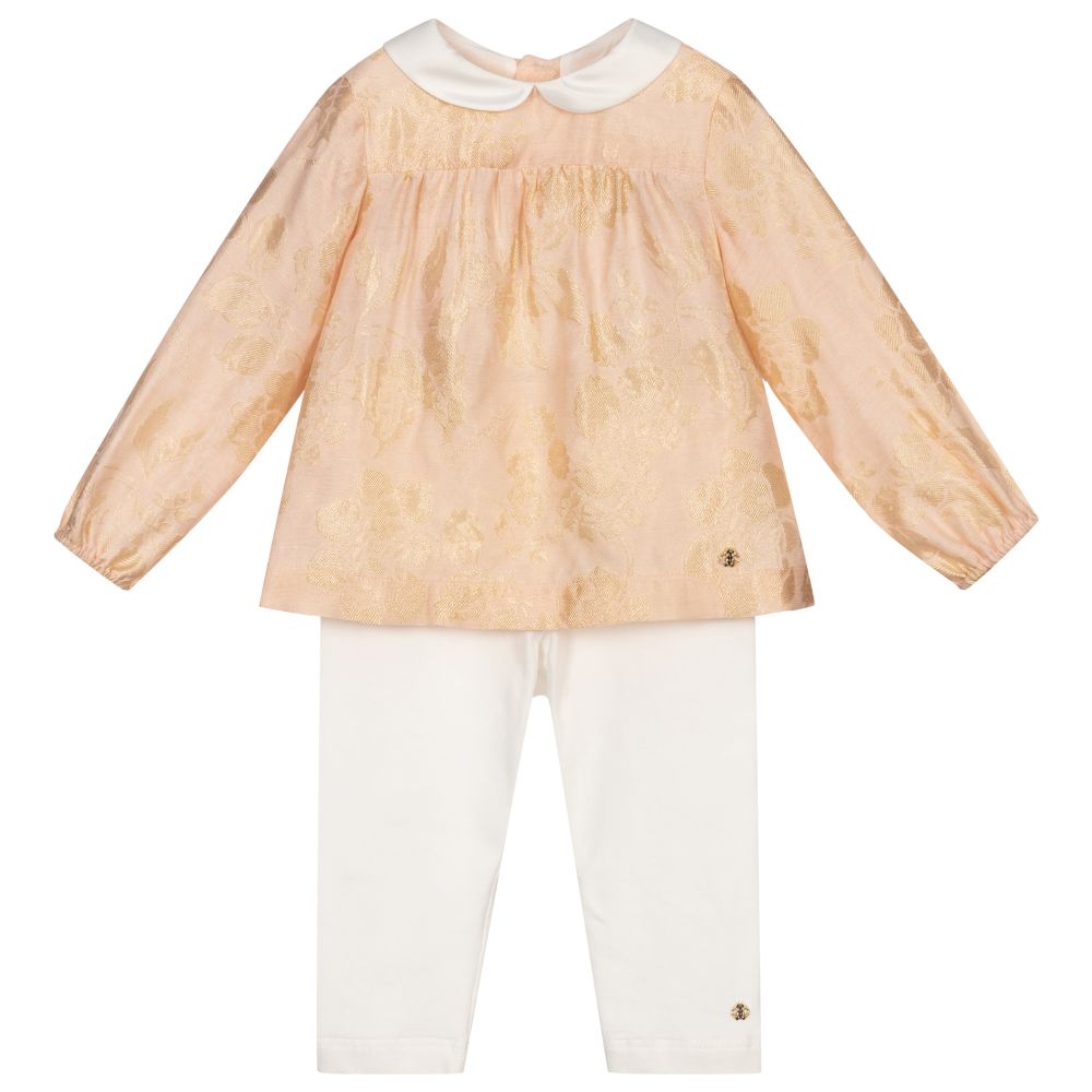 Roberto Cavalli - Pink & Ivory Outfit Set | Childrensalon