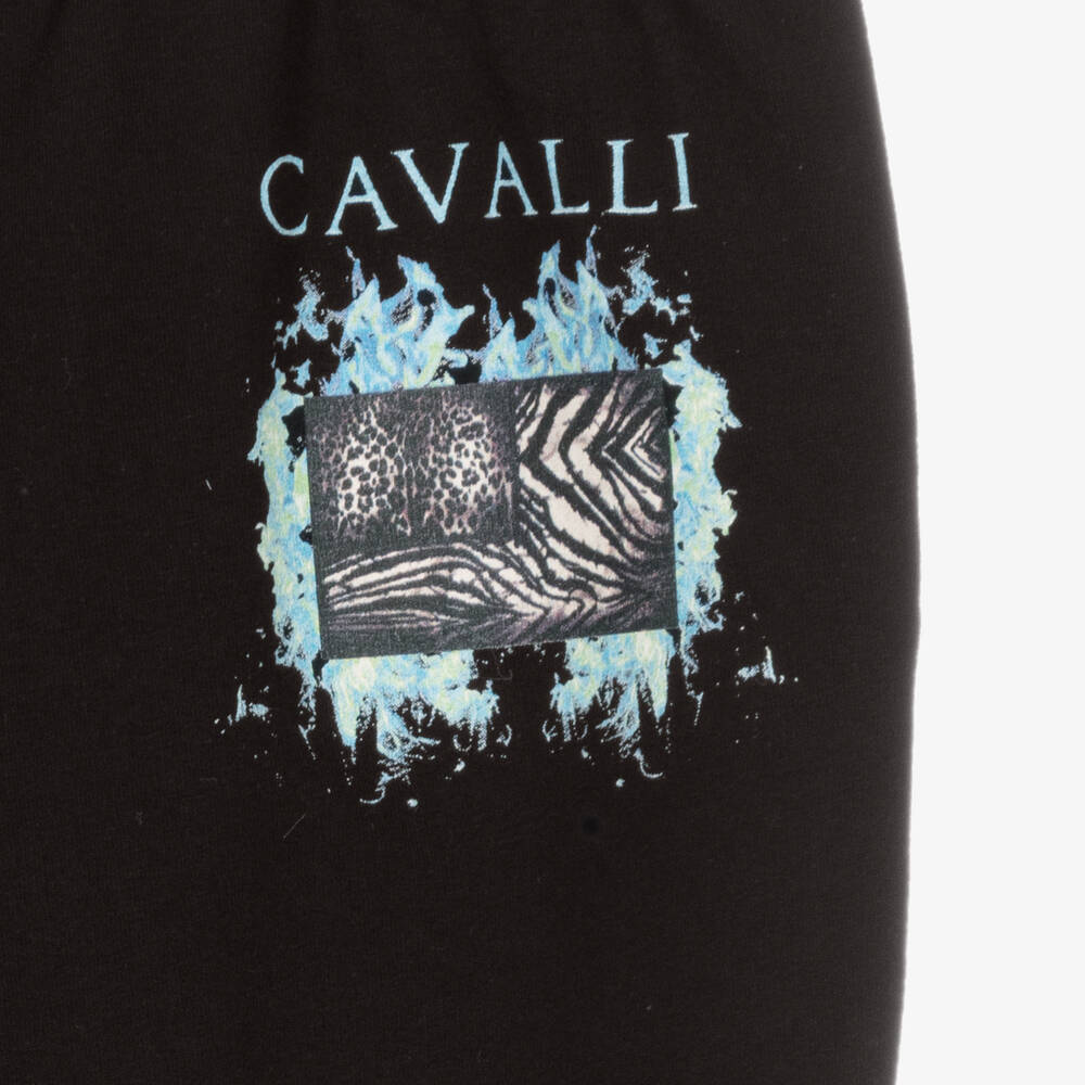 Roberto Cavalli-Черные джоггеры для подростков | Childrensalon Outlet
