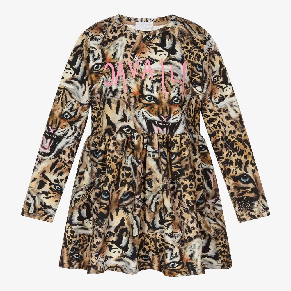 Roberto Cavalli - Robe à motif animalier Ado fille | Childrensalon