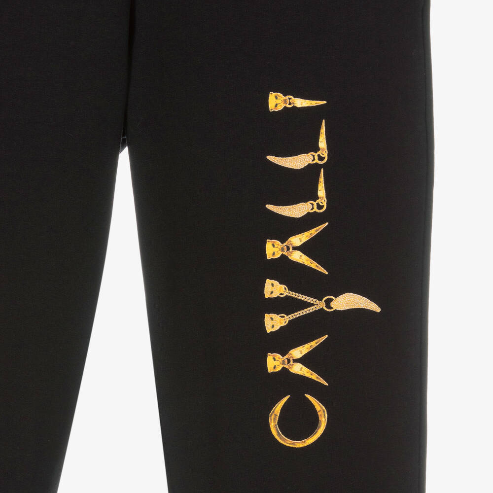Roberto Cavalli-Teen Girls Black Fang Joggers | Childrensalon Outlet