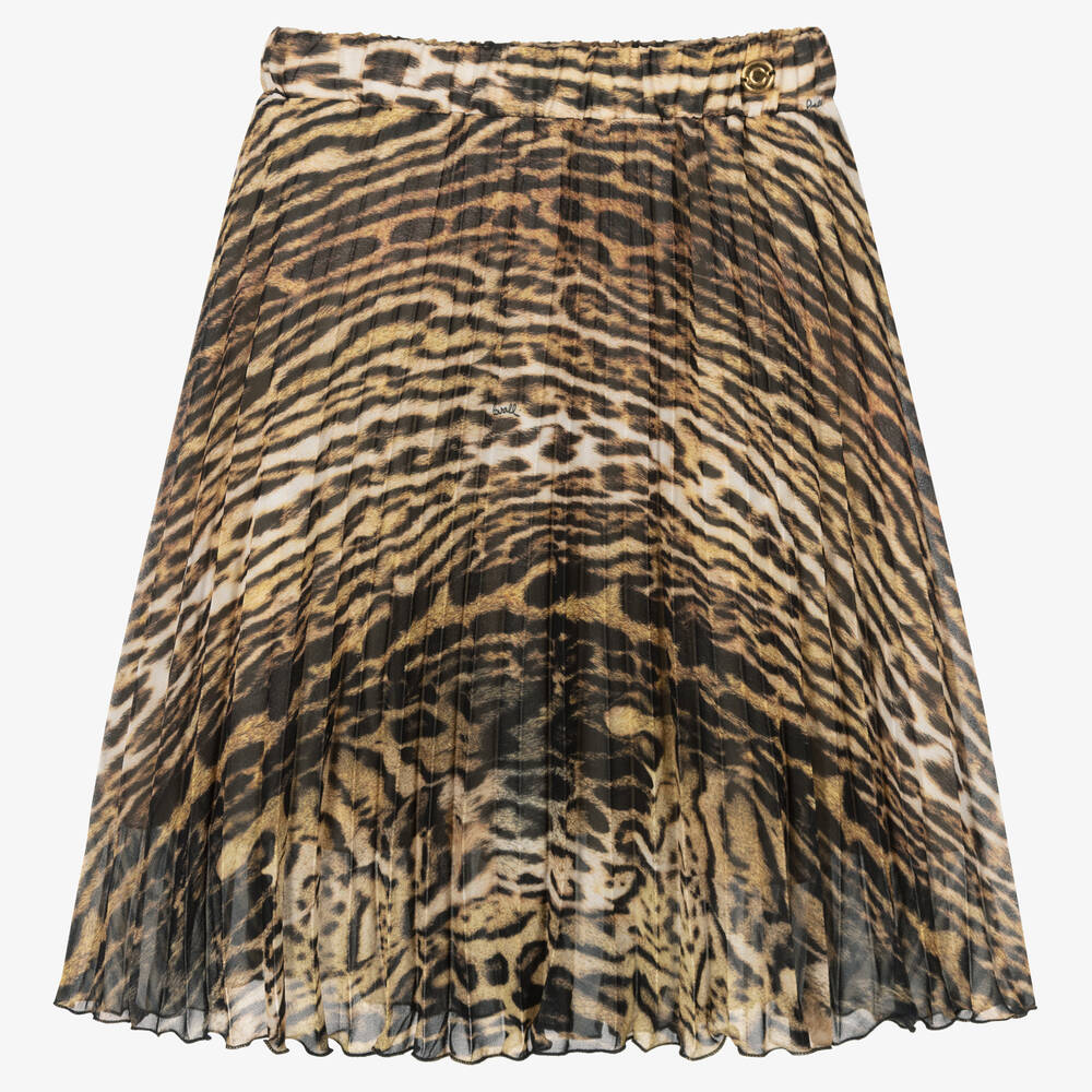 Roberto Cavalli - Teen Girls Ocelot Print Skirt | Childrensalon