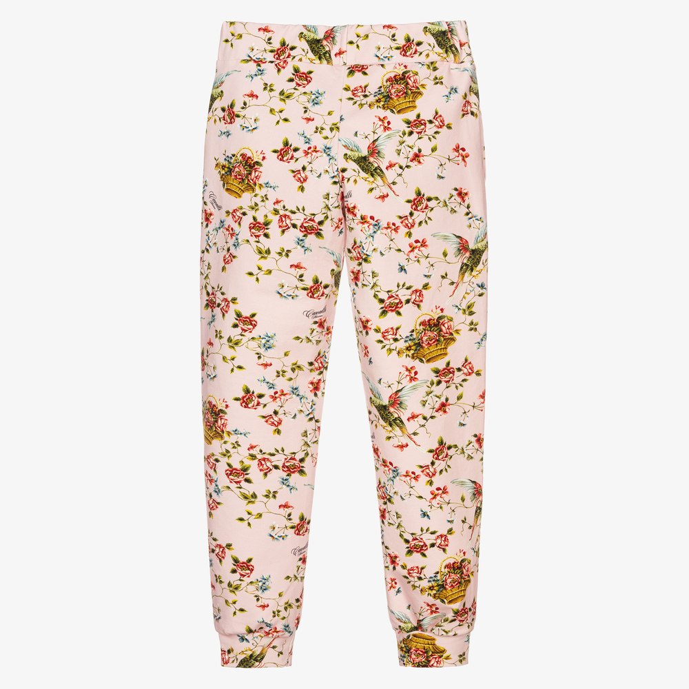 Roberto Cavalli-Розовые хлопковые джоггеры для подростков | Childrensalon Outlet