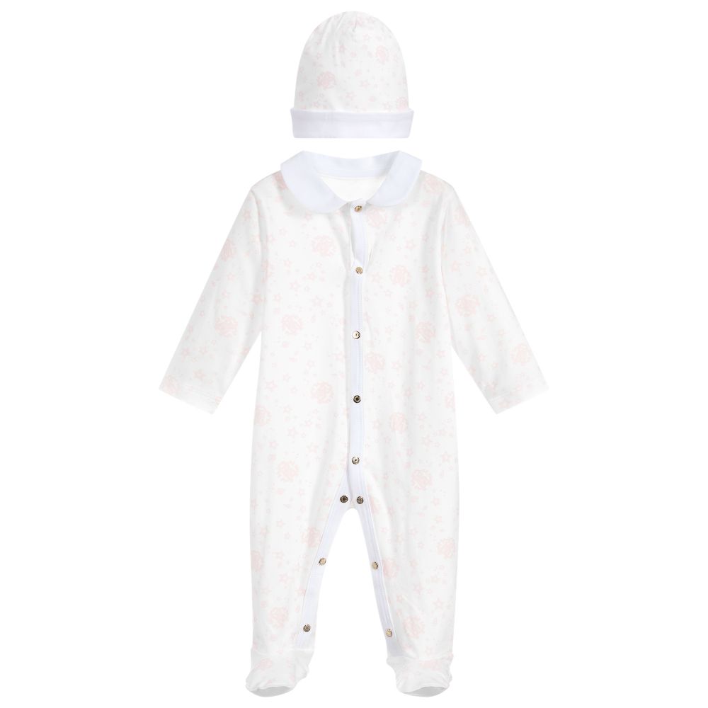 Roberto Cavalli - White Cotton Babygrow Set | Childrensalon