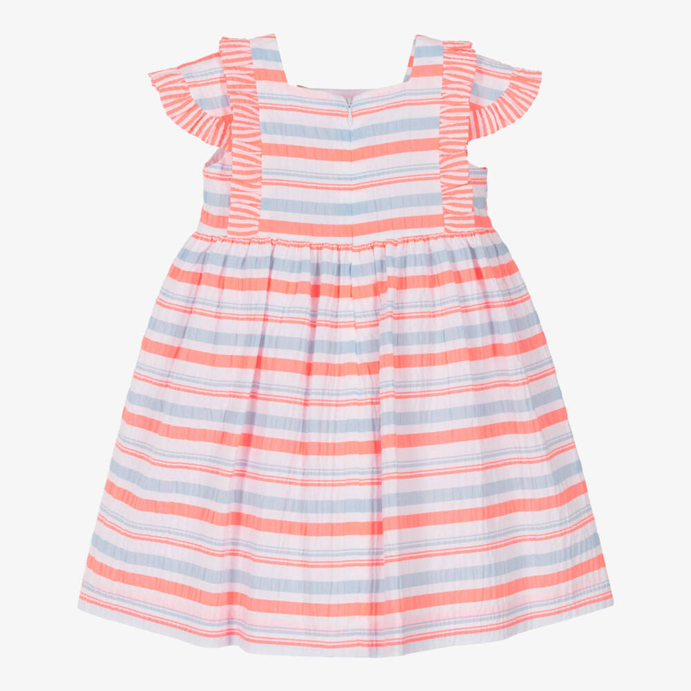 Rochy-Pink & Blue Neon Stripe Dress | Childrensalon Outlet