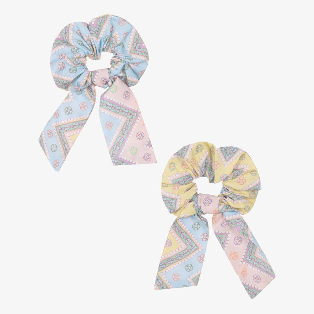 Rochy-Pink & Blue Zig Zag Shorts Set | Childrensalon Outlet