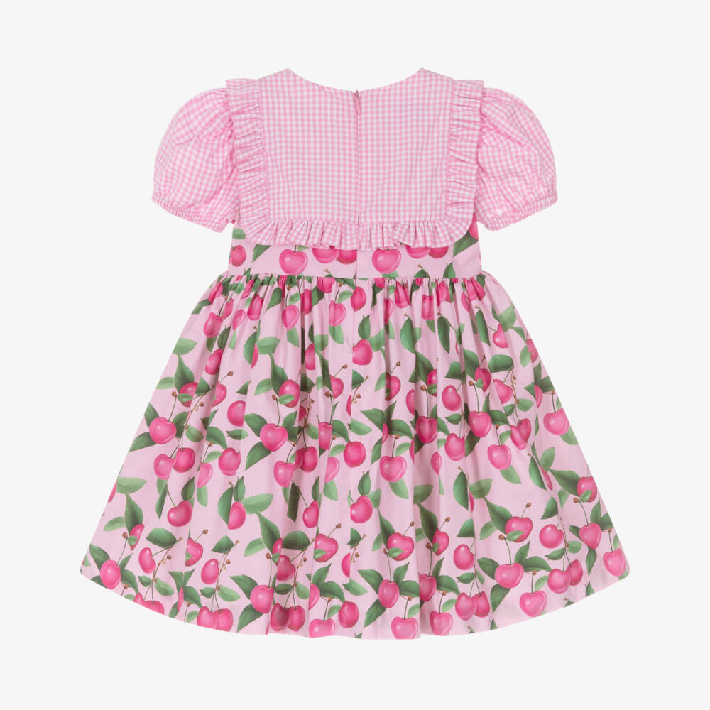 Rochy-Pink Cherries Dress | Childrensalon Outlet