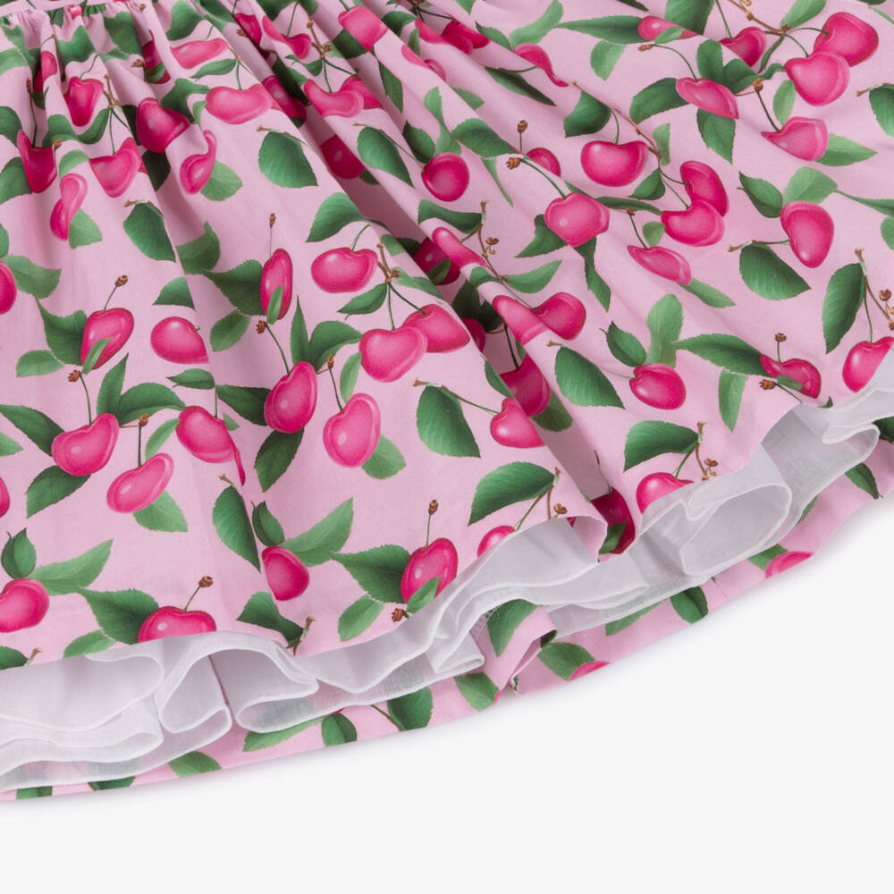 Rochy-Pink Cherries Dress | Childrensalon Outlet