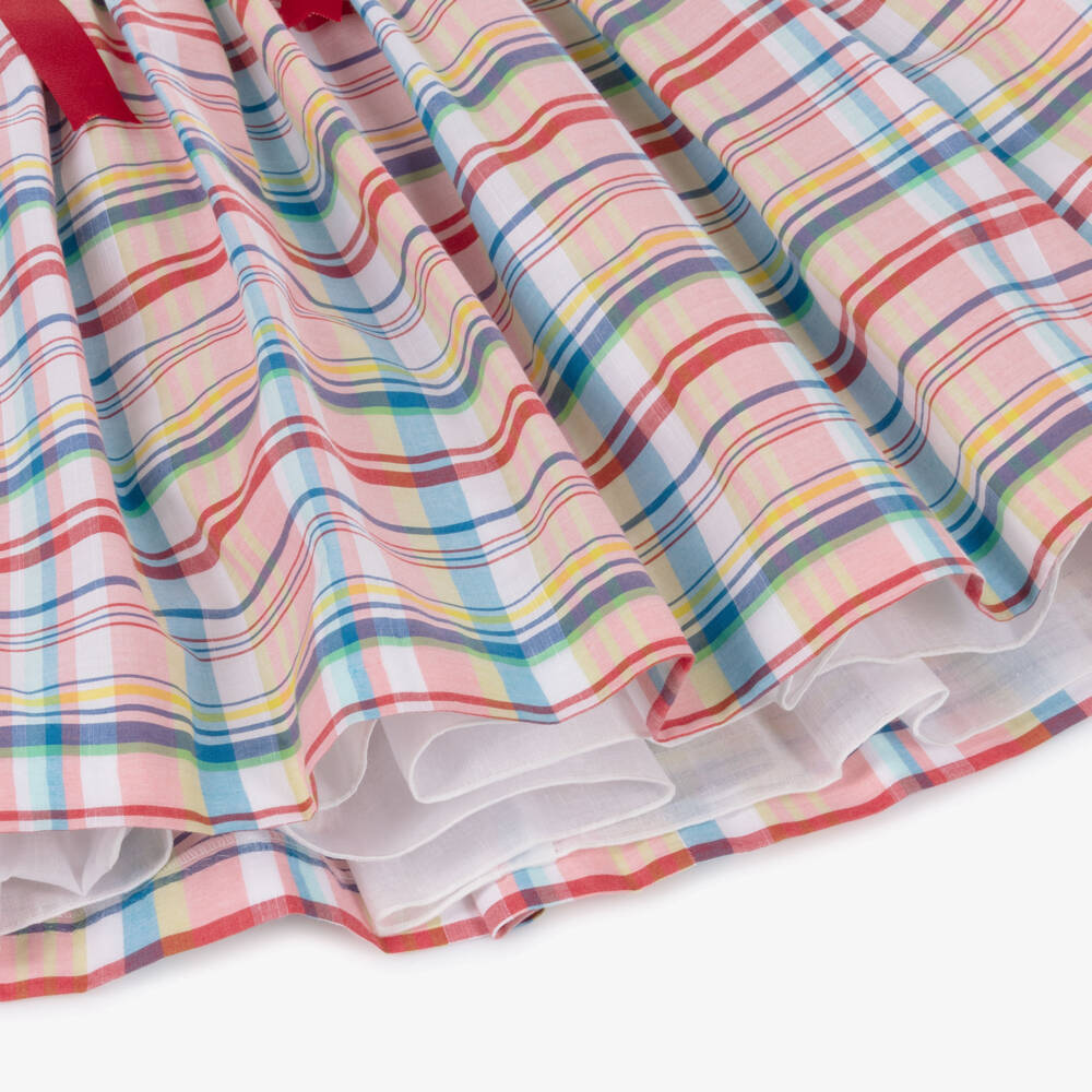 Rochy-Red Check & Bows Ss Dress | Childrensalon Outlet
