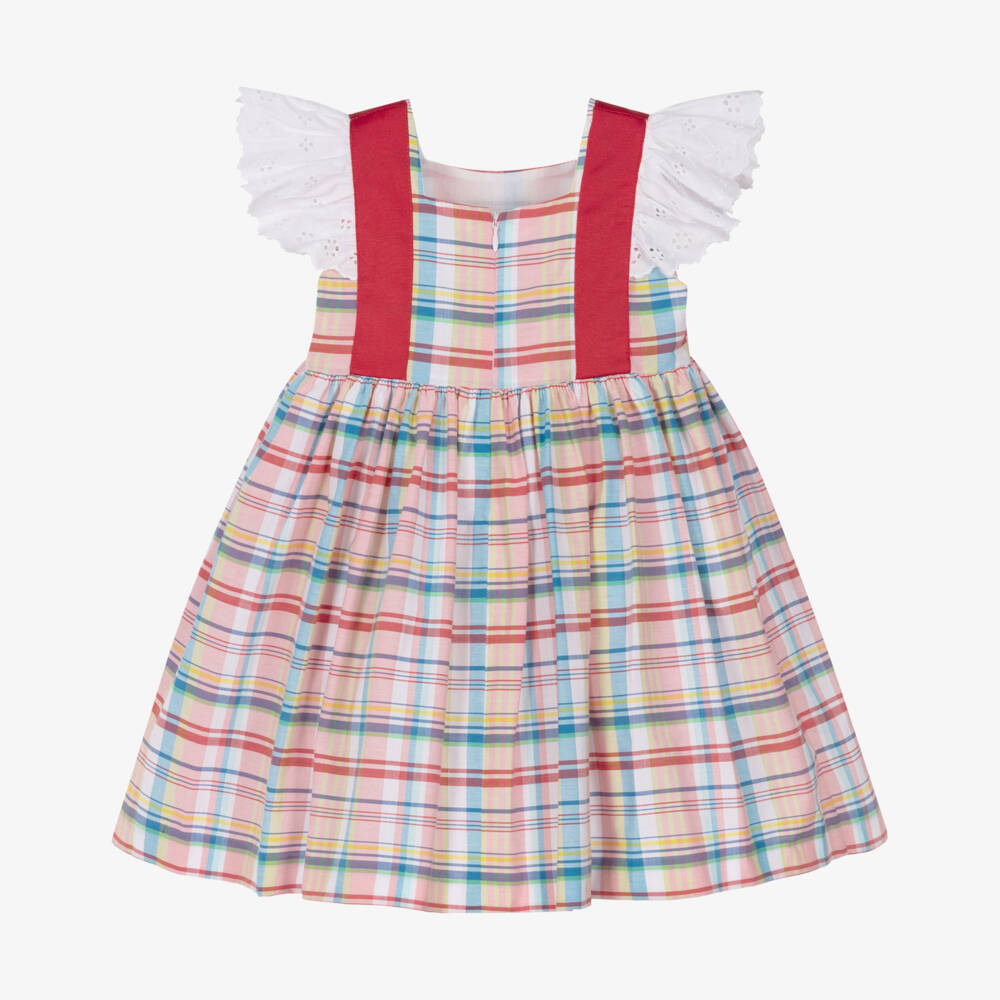 Rochy-Red Check & Bows Ss Dress | Childrensalon Outlet