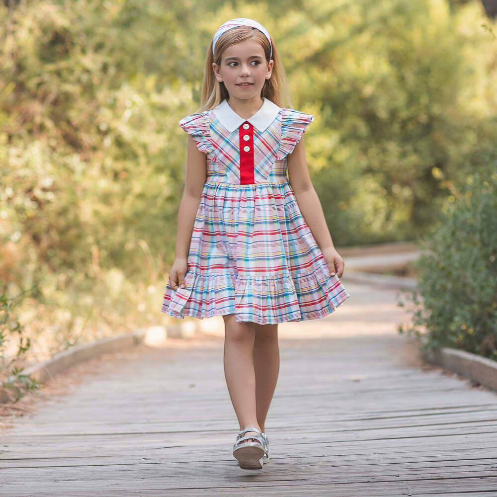 Rochy-Red Check Ss Dress | Childrensalon Outlet