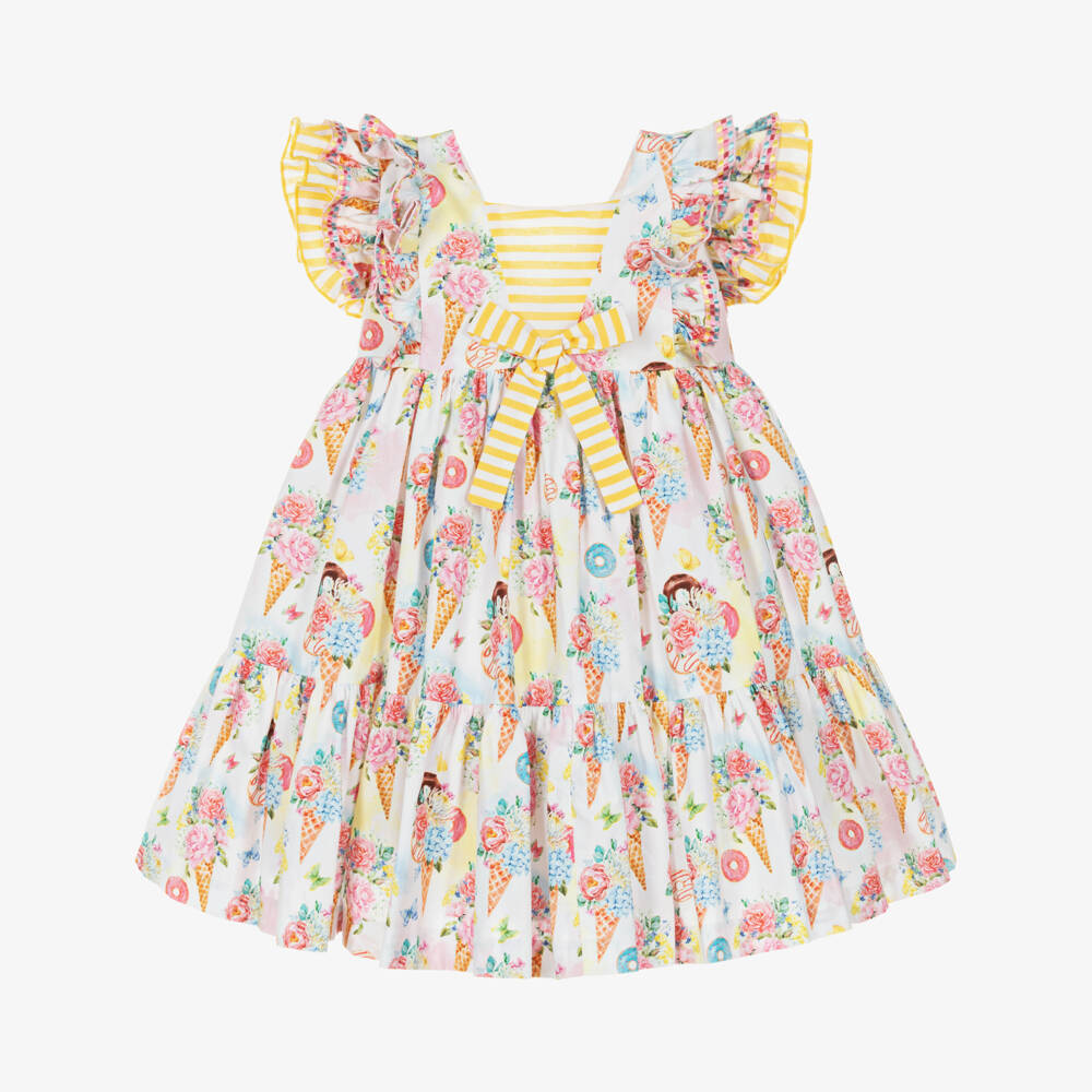 Rochy-White Sweets Baby Dress | Childrensalon Outlet