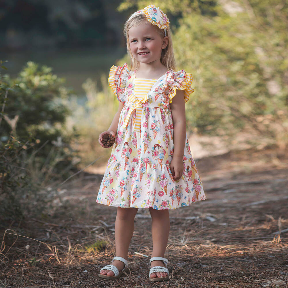 Rochy-White Sweets Baby Dress | Childrensalon Outlet