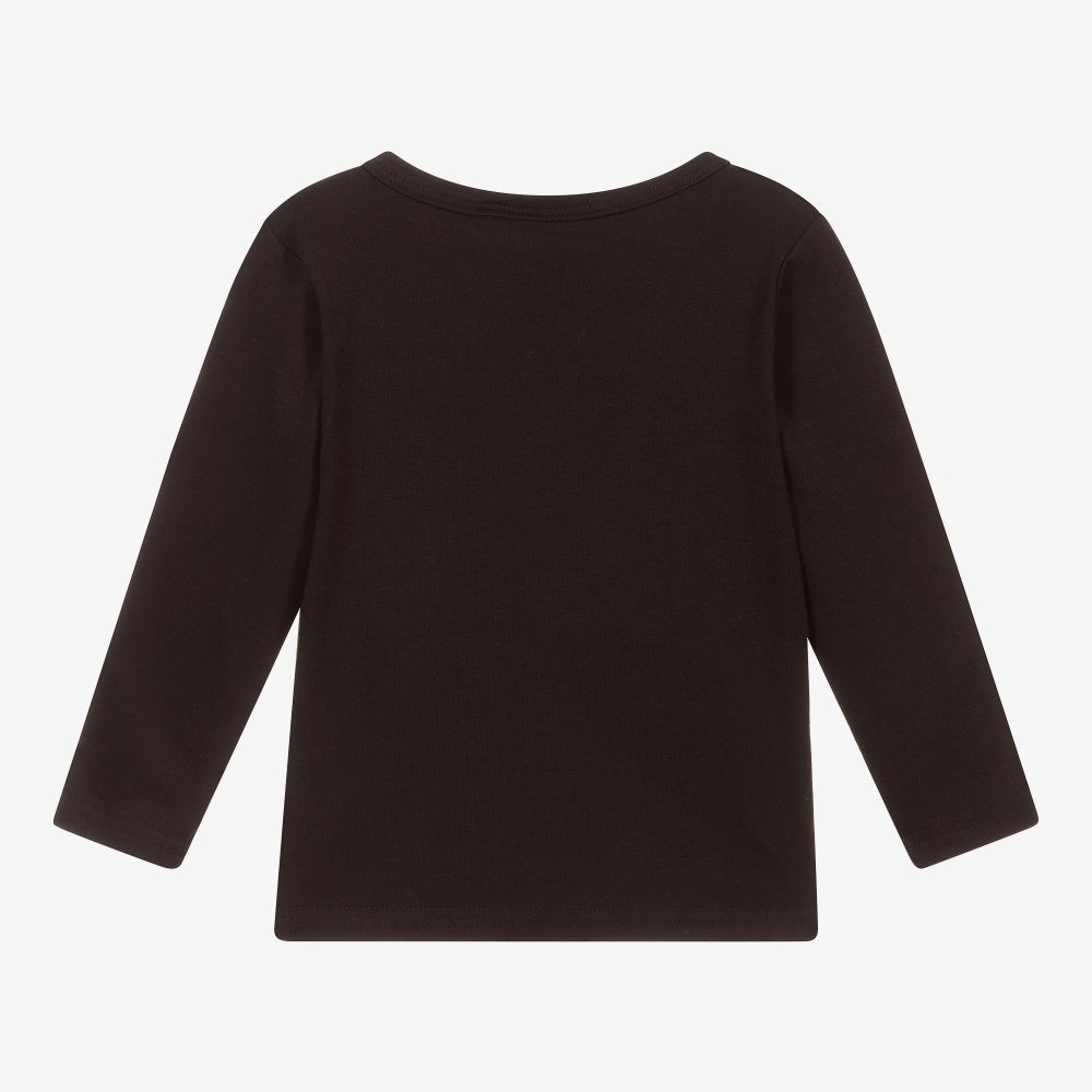 Rock Your Baby-Baby Black Cat Print Top | Childrensalon Outlet