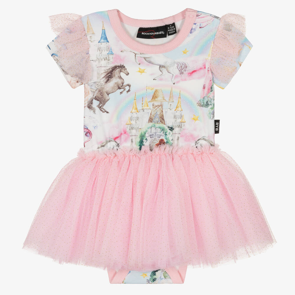 Rock Your Baby - Märchen-Babykleid in Rosa und Blau | Childrensalon