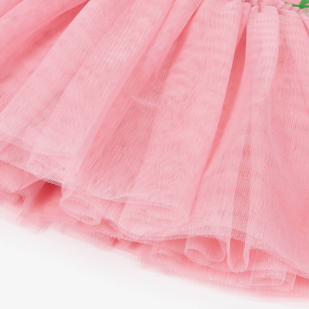 Rock Your Baby-Baby Girls Pink Cherry Jersey & Tulle Dress | Childrensalon Outlet