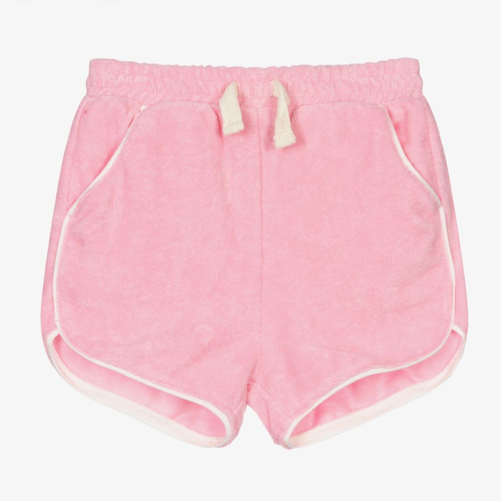 Rock Your Baby - Baby Girls Pink Cotton Shorts | Childrensalon