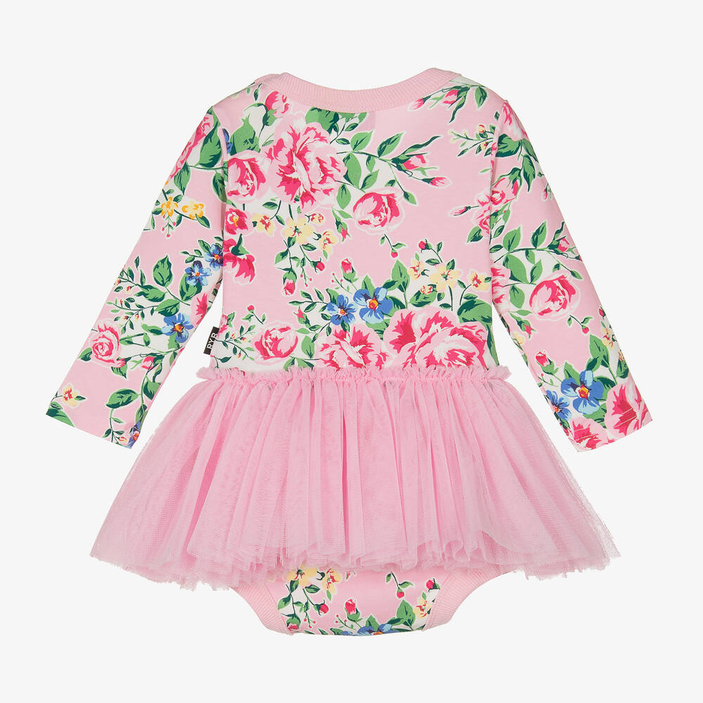 Rock Your Baby-Baby Girls Pink Floral Tutu Dress | Childrensalon Outlet