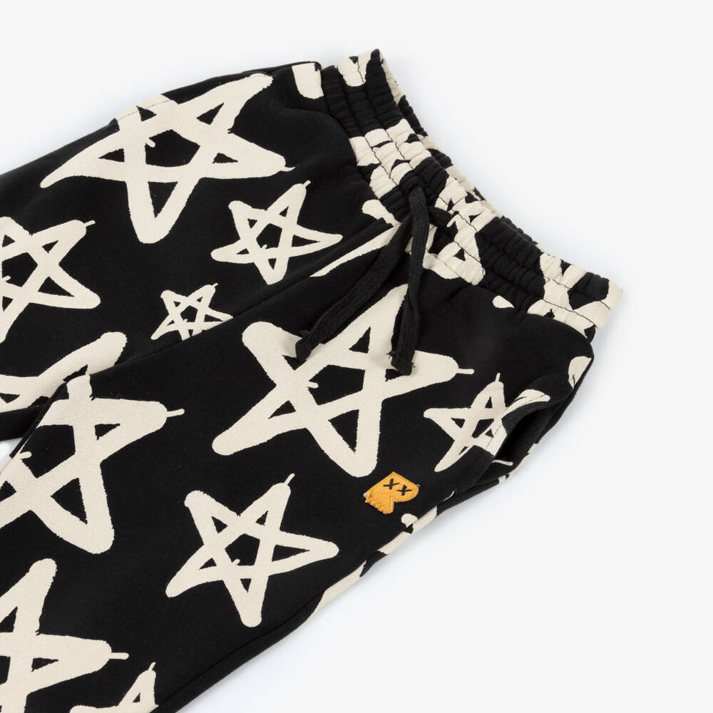 Rock Your Baby-Black Star Print Joggers | Childrensalon Outlet