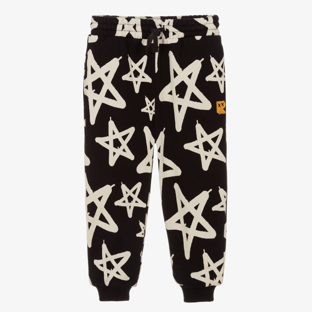 Rock Your Baby-Black Star Print Joggers | Childrensalon Outlet