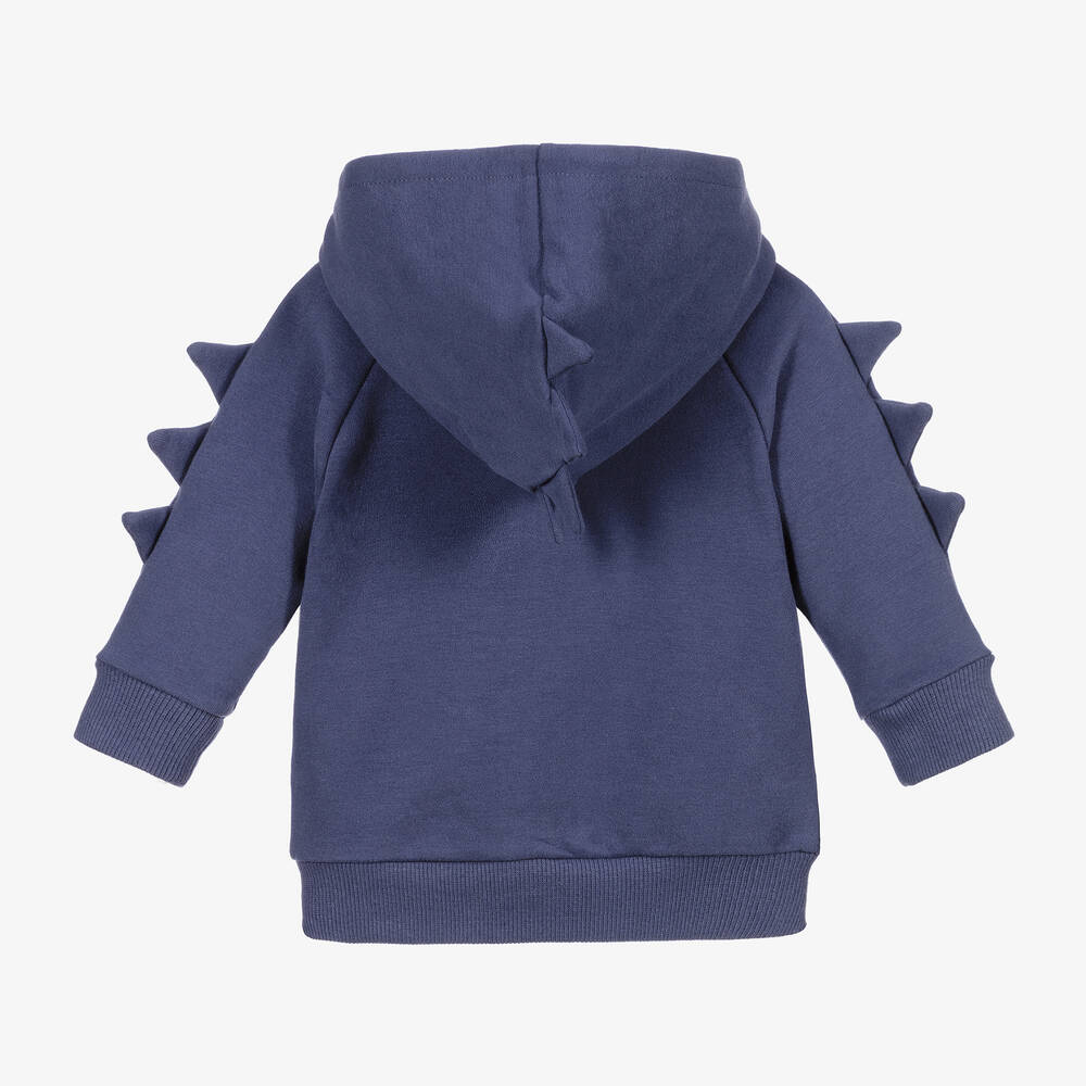 Rock Your Baby-Blue Dinosaur Zip-Up Baby Top | Childrensalon Outlet