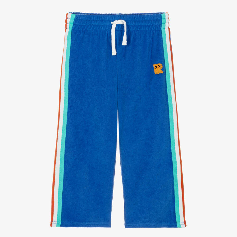 Rock Your Baby-Blue Terry Side Stripe Joggers | Childrensalon Outlet