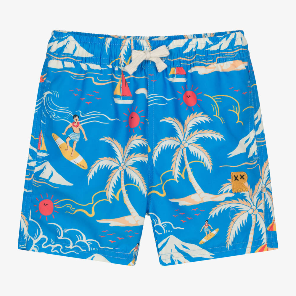 Rock Your Baby-Boys Aquatic Surf Print Shorts | Childrensalon Outlet