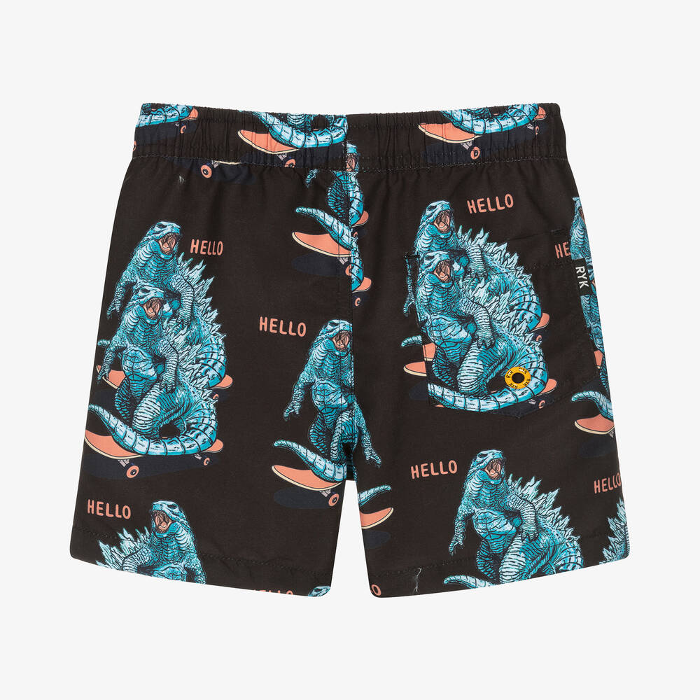 Baby boy black swim trunks sales