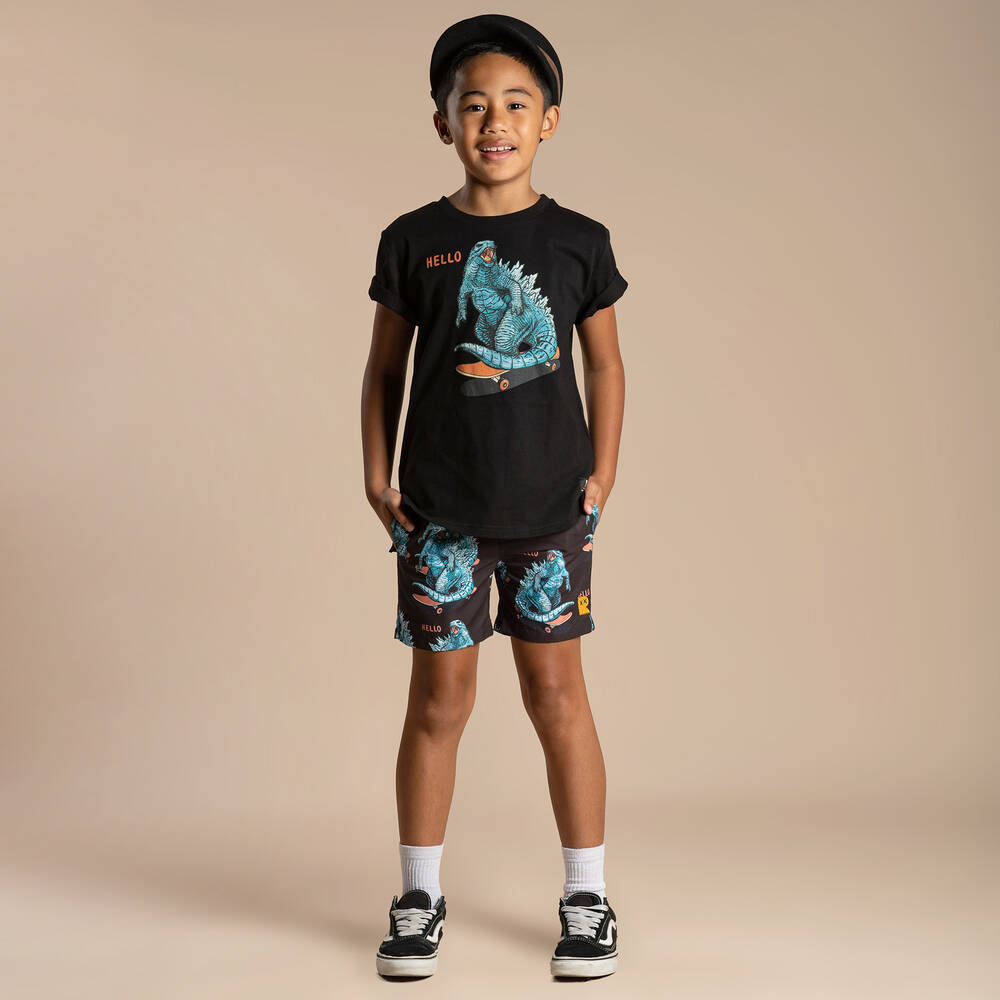 Baby boy black swim trunks on sale