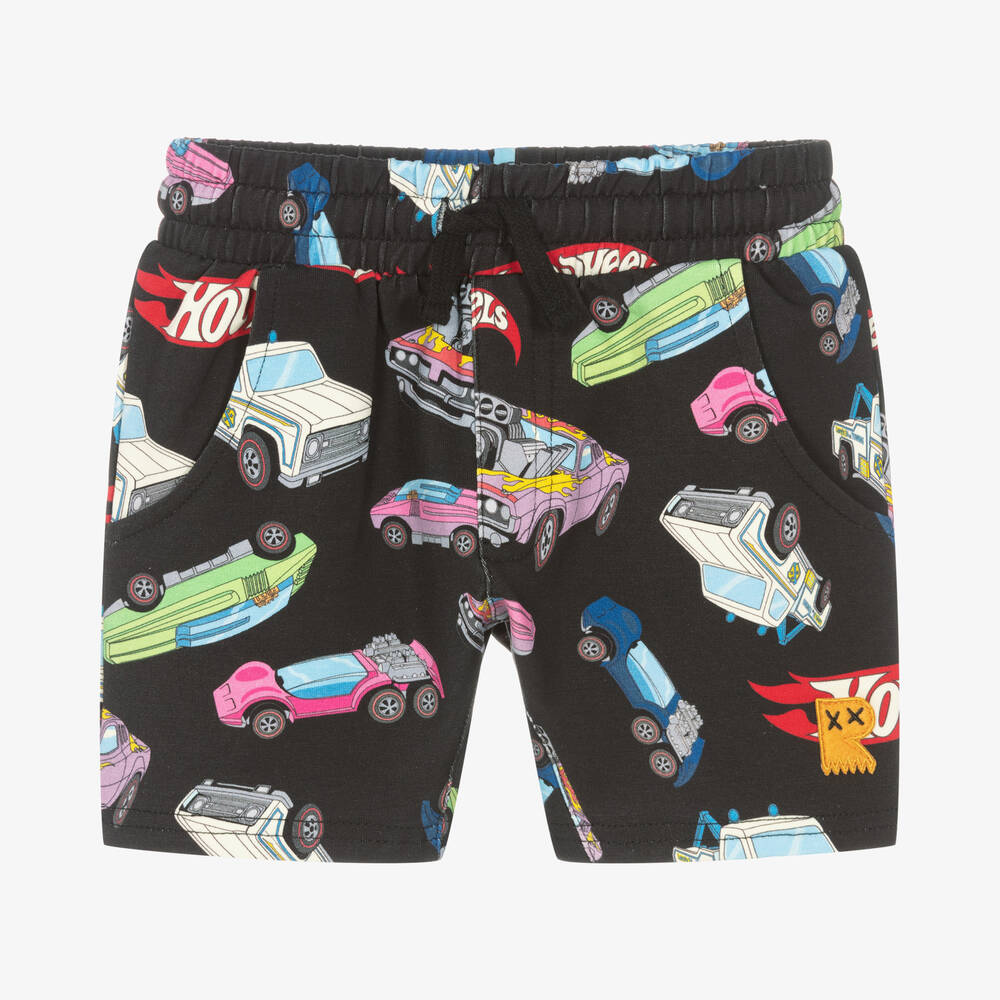 Rock Your Baby Boys Black Hot Wheels Shorts Childrensalon Outlet