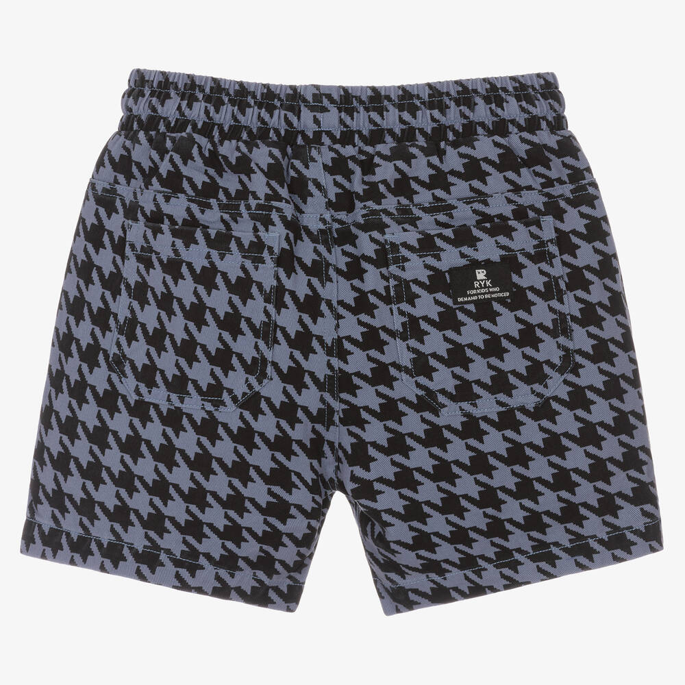Rock Your Baby-شورت قطن لون أزرق وأسود للأولاد | Childrensalon Outlet