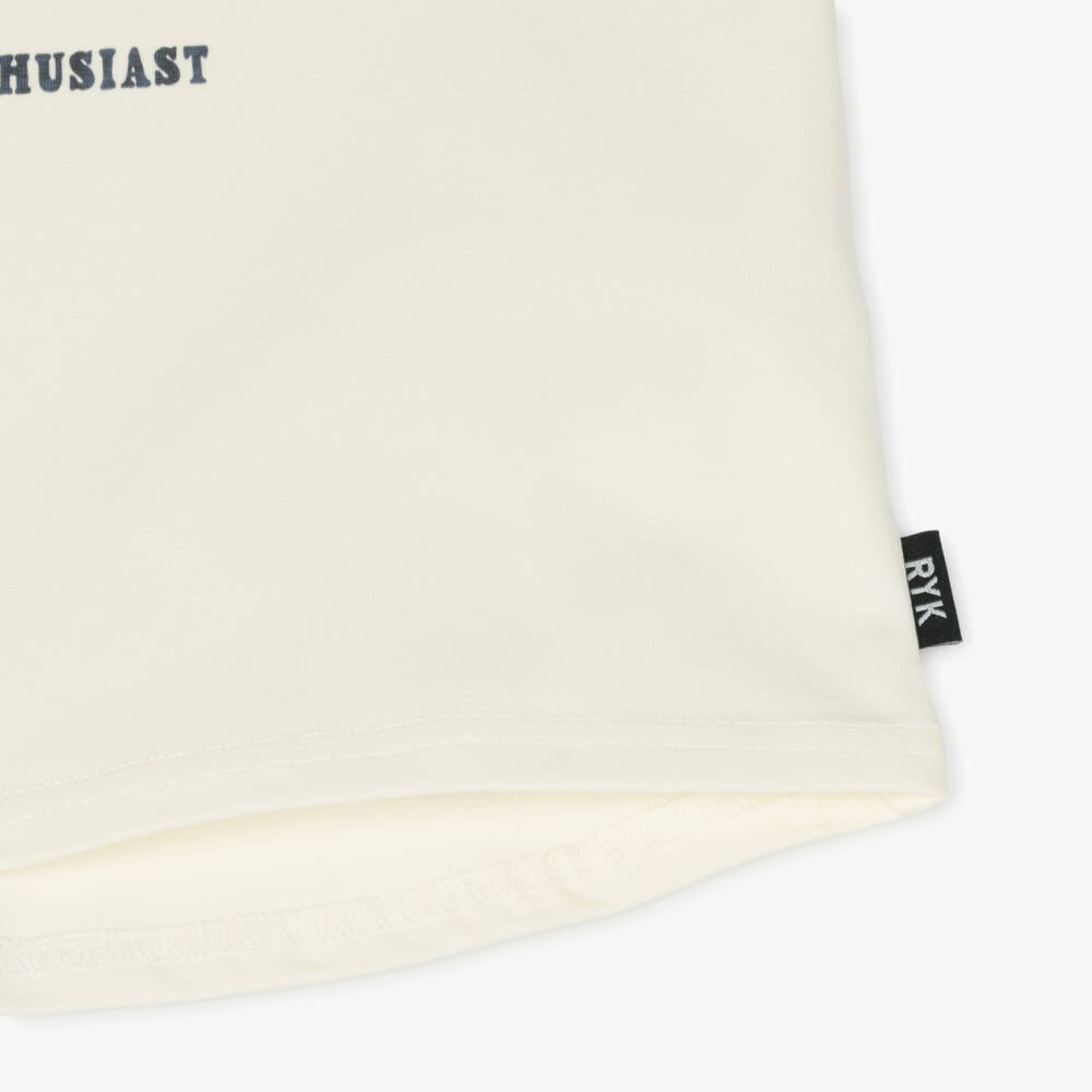 Rock Your Baby-Boys Blue & Ivory Car Tee | Childrensalon Outlet