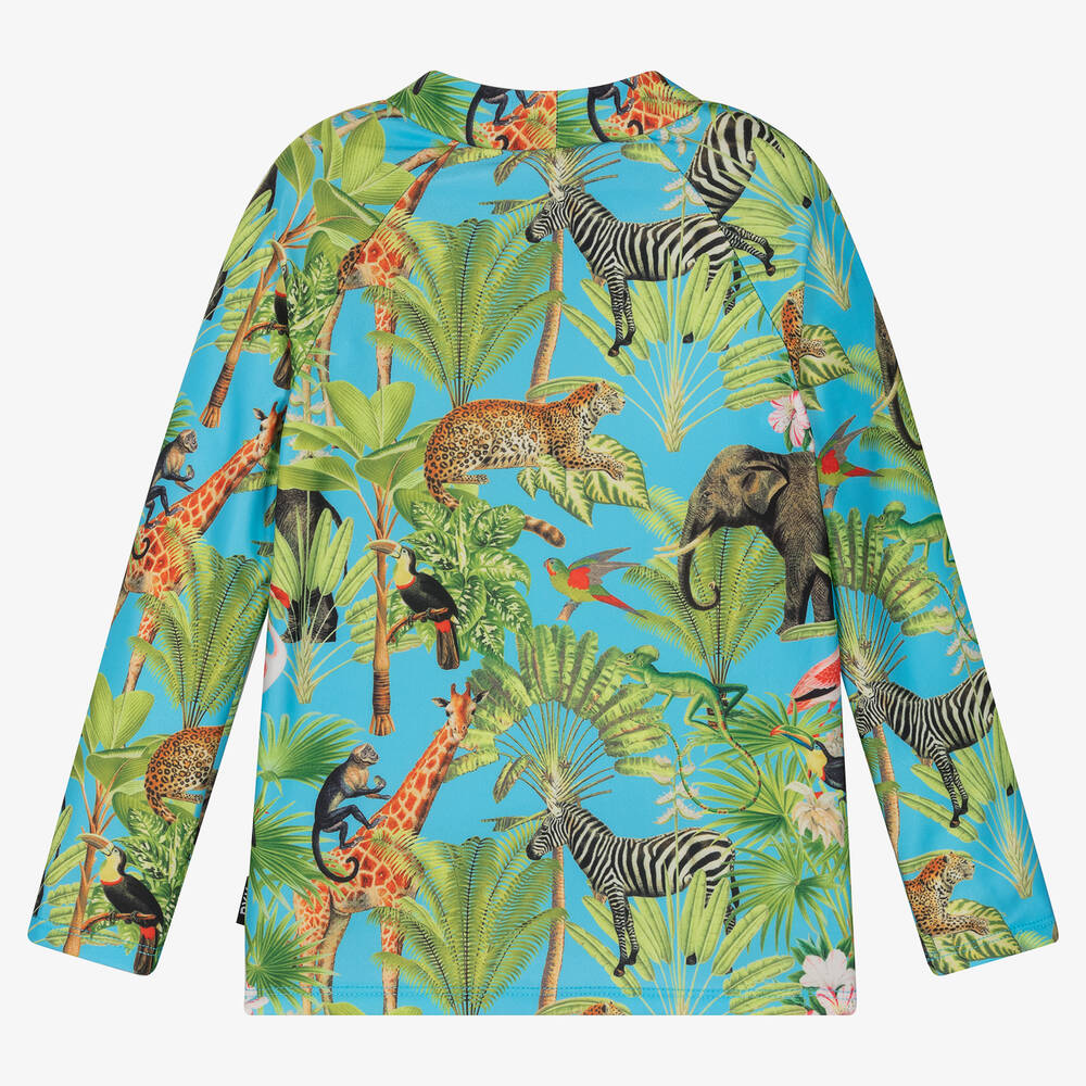 Rock Your Baby-Boys Blue Jungle Swim Top (UPF50+) | Childrensalon Outlet