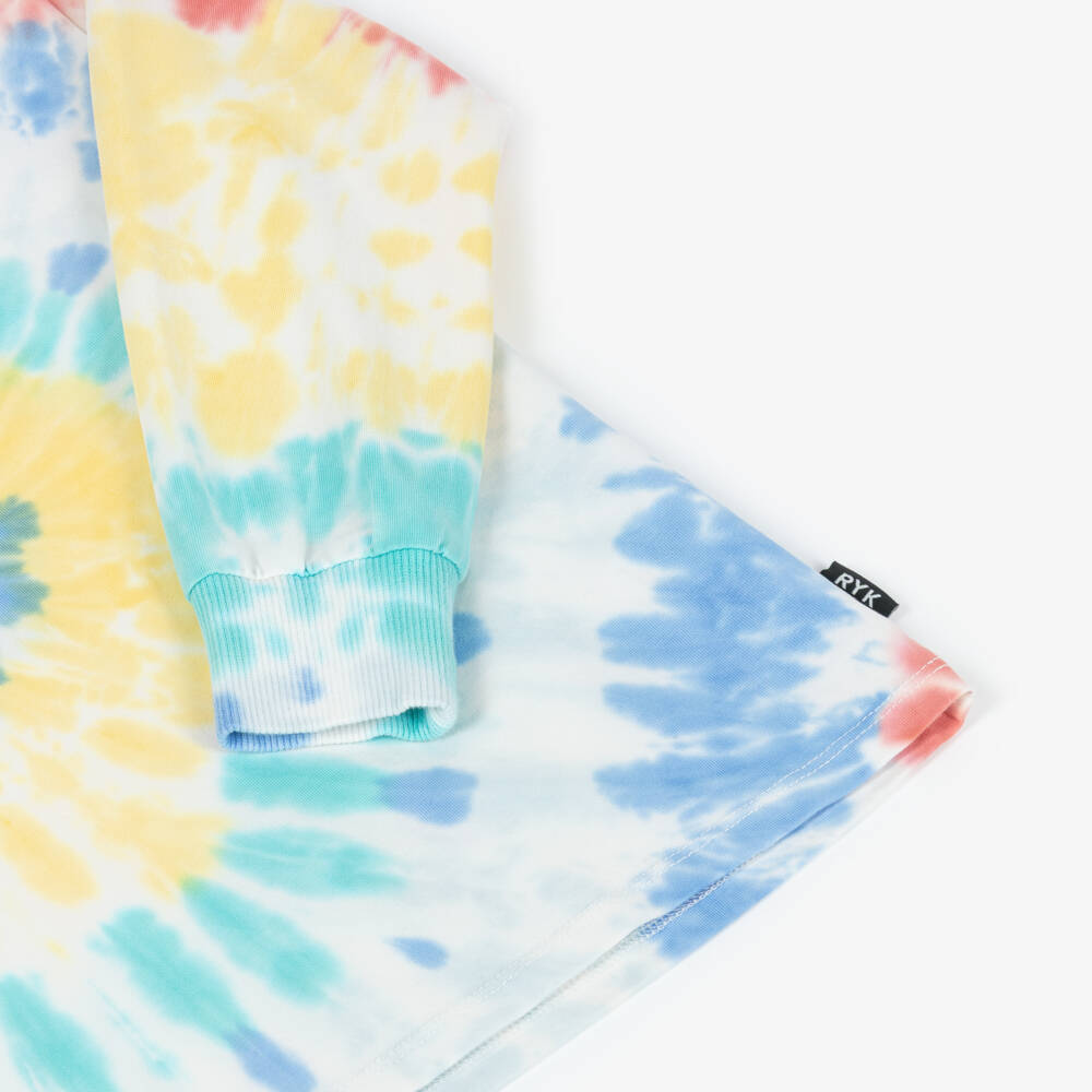 Rock Your Baby-Boys Blue & Yellow Tie-Dye Cotton Top | Childrensalon Outlet