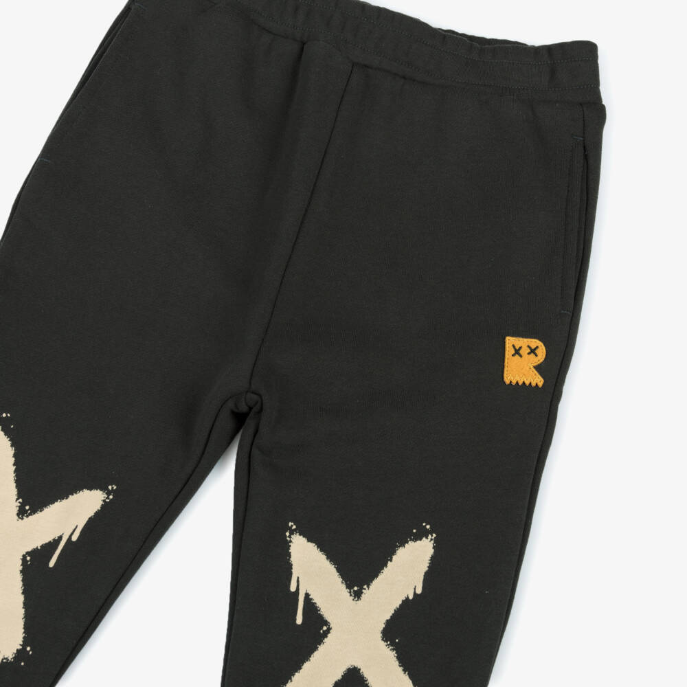 Rock Your Baby-بنطلون رياضي بطبعة غرافيتي لون أسود للأولاد | Childrensalon Outlet