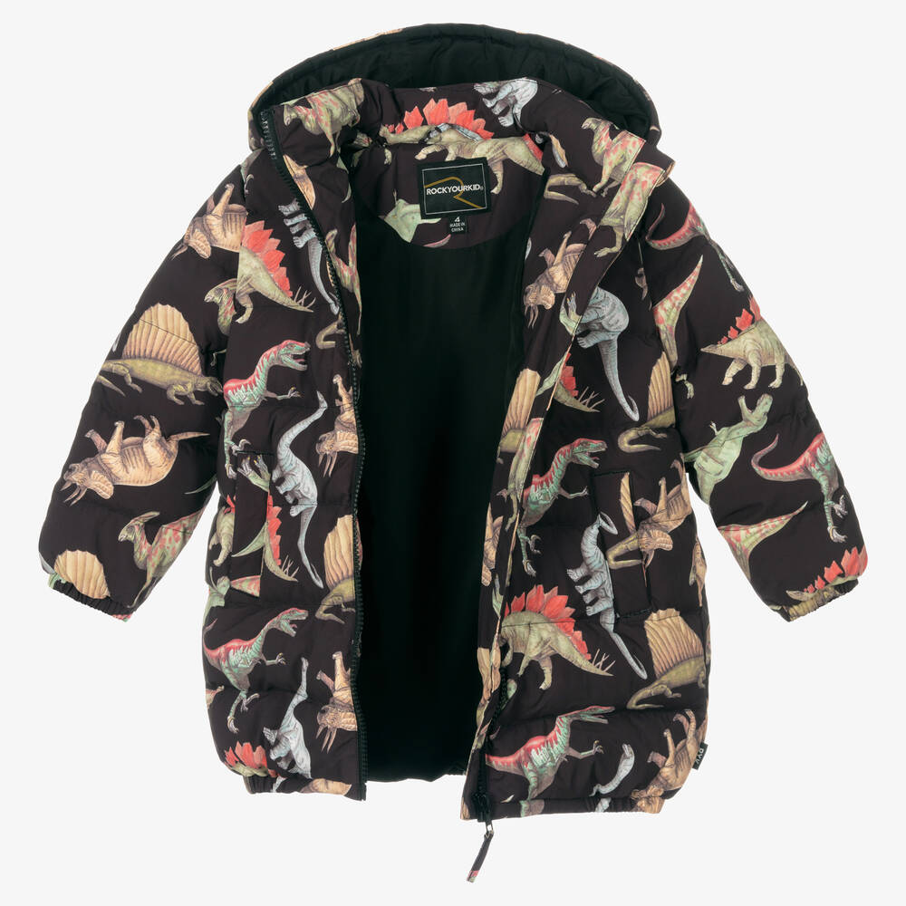 Rock Your Baby-Boys Dino Parade Puffer Coat | Childrensalon Outlet