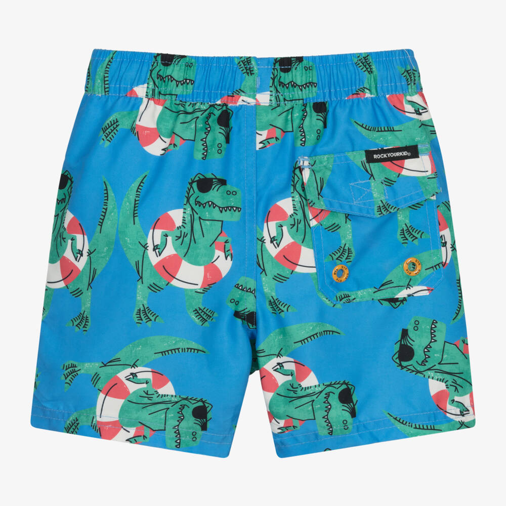 Rock Your Baby-Boys Dinosaur Print Swim Trunks | Childrensalon Outlet