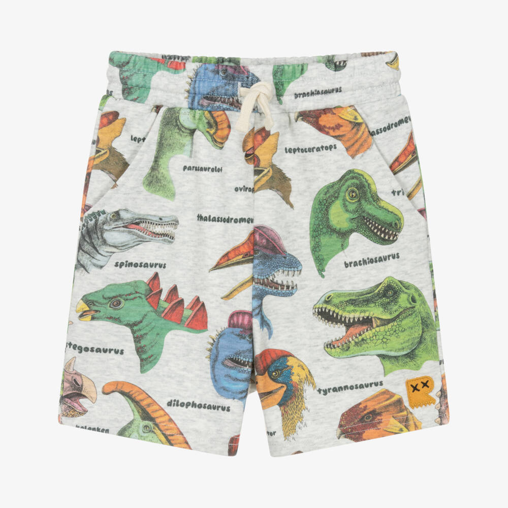 Rock Your Baby-Boys Graphite Dino Print Shorts | Childrensalon Outlet