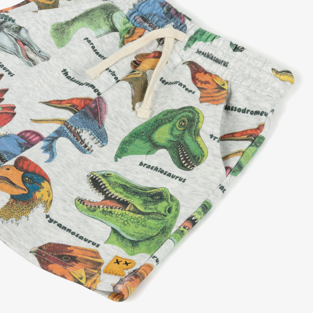 Rock Your Baby-Boys Graphite Dino Print Shorts | Childrensalon Outlet