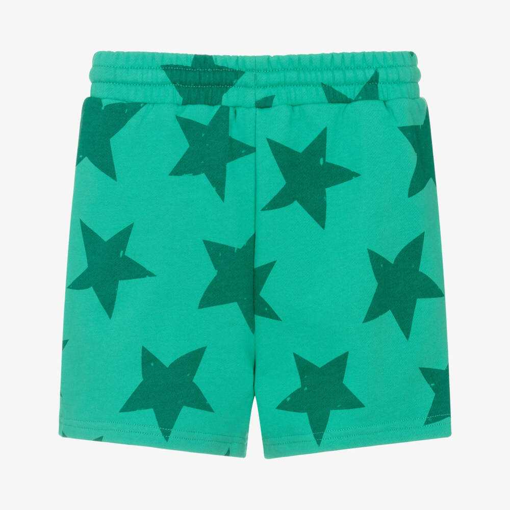 Rock Your Baby-Boys Green Cotton Starry Shorts | Childrensalon Outlet