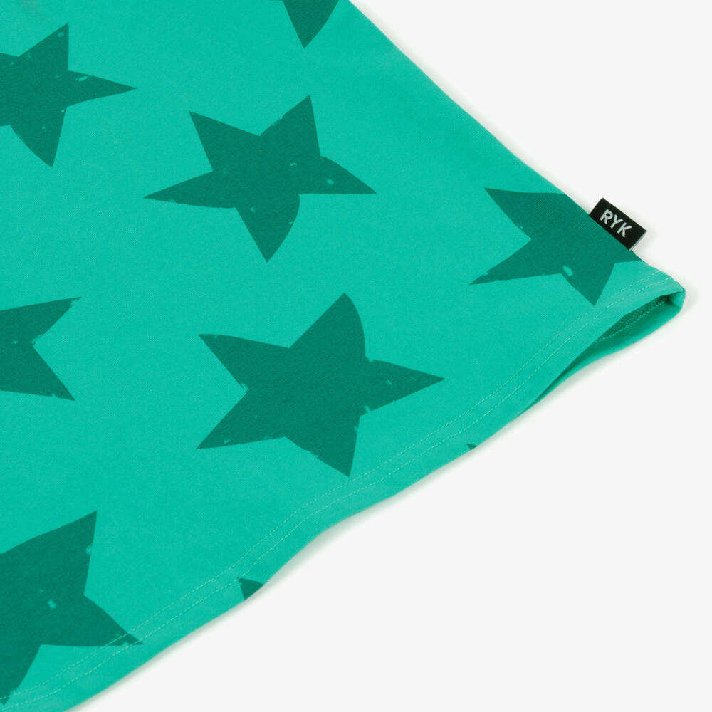 Rock Your Baby-Футболка из хлопка с зелеными звездами для мальчиков | Childrensalon Outlet