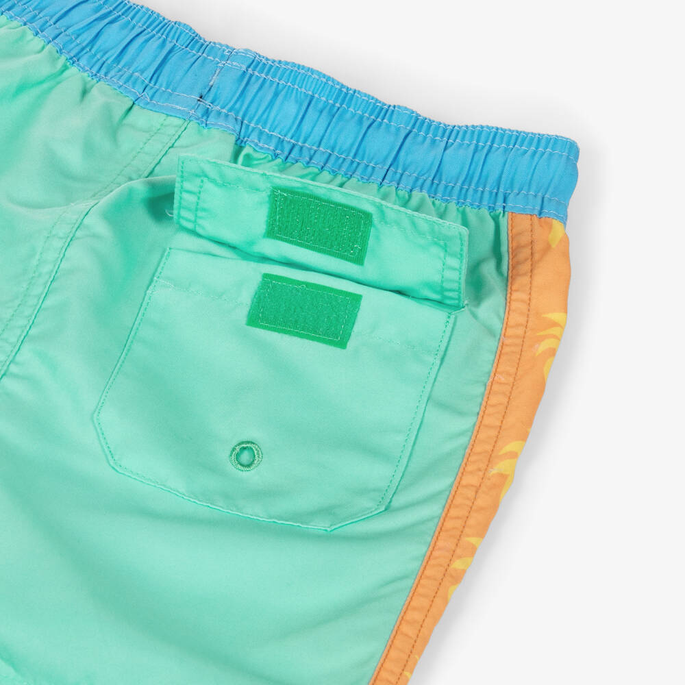 Rock Your Baby-Boys Green Sun Print Swim Shorts | Childrensalon Outlet