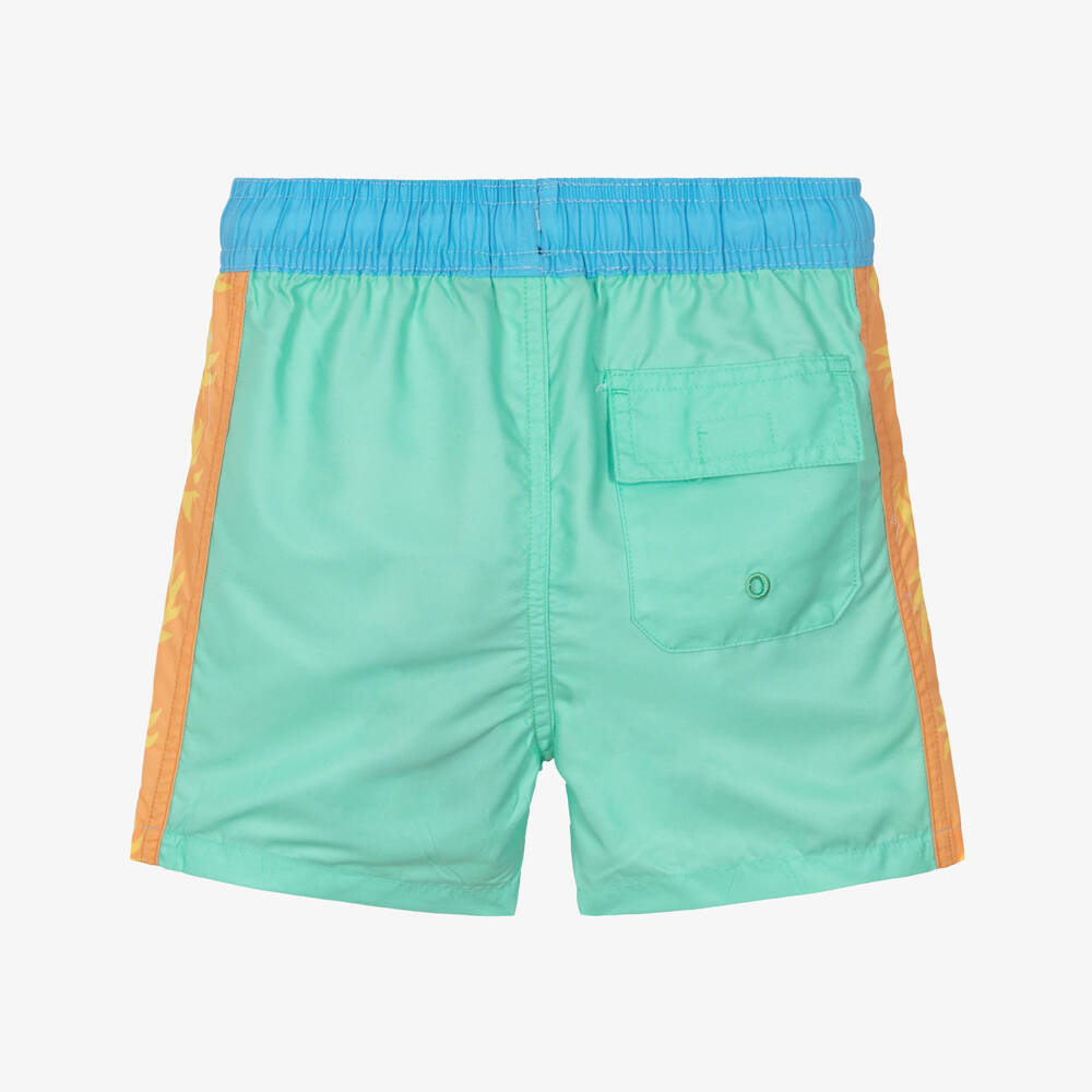 Rock Your Baby-Boys Green Sun Print Swim Shorts | Childrensalon Outlet