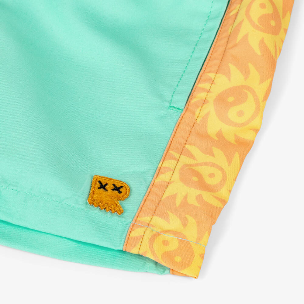 Rock Your Baby-Boys Green Sun Print Swim Shorts | Childrensalon Outlet
