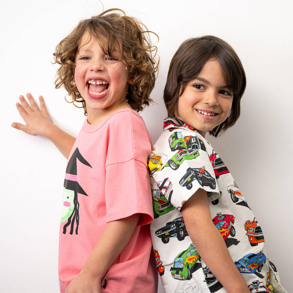 Rock Your Baby-Boys Ivory Car Print Shirt | Childrensalon Outlet