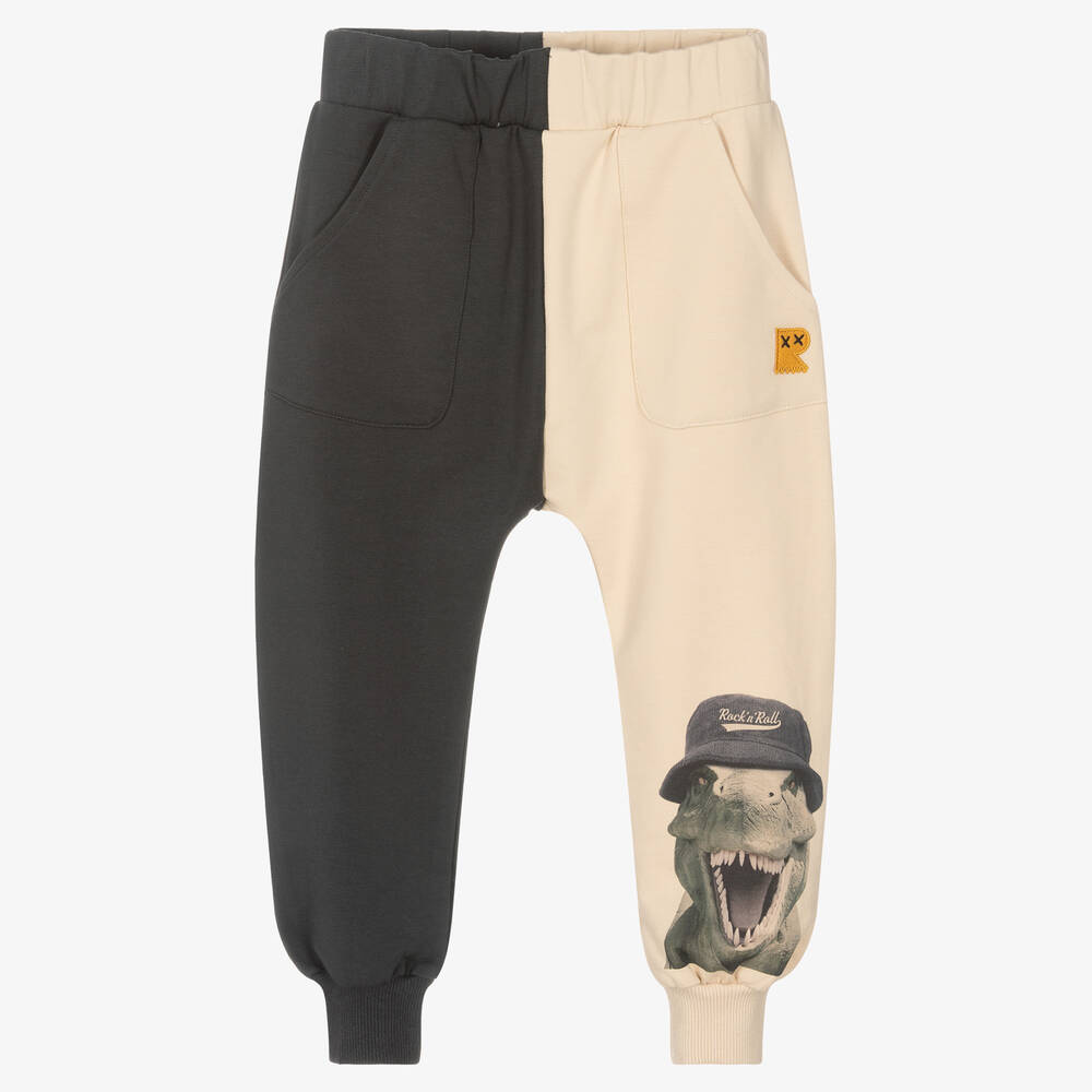Rock Your Baby-Boys Ivory Cotton Joggers | Childrensalon Outlet